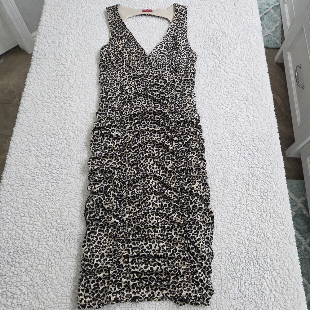 Ruby Rox Animal‎ Print Midi Dress